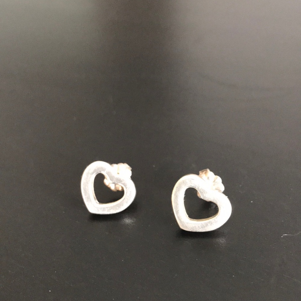 Tiffany & Co. silver heart earrings